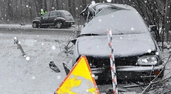 Śmiertelny wypadek na drodze Piotrków - Sulejów