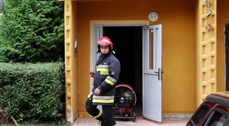 Interwencja straży pożarnej na Kołłątaja