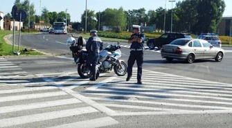 Potrącenie na rondzie Sulejowskim