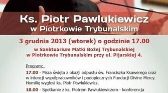 Ks. Piotr Pawlukiewicz w Piotrkowie