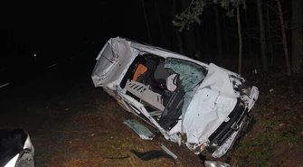 Zderzenie samochodu z łosiem. Kierowca w szpitalu