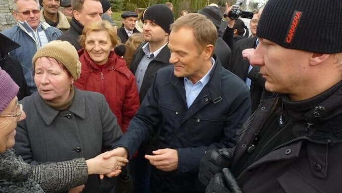 Donald Tusk w Strzałkowie koło Radomska