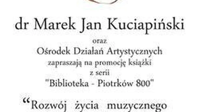 ODA zaprasza na promocję książki