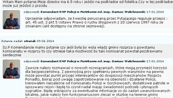 Internauci pytają - komendant odpowiada