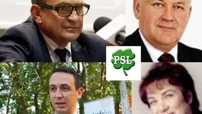 Posłowie i samorządowcy na listach PSL