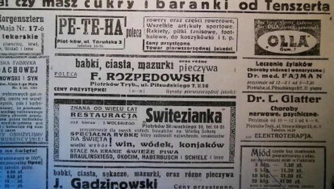 Wielkanoc w dawnej piotrkowskiej prasie