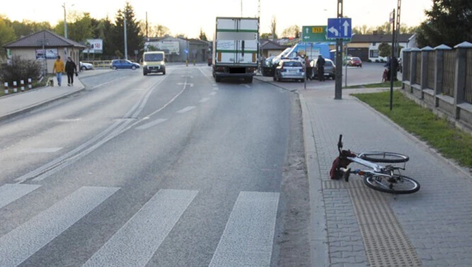 Pijany rowerzysta w szpitalu