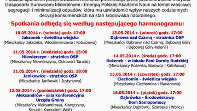 Pokażą, jak postępować z odpadami