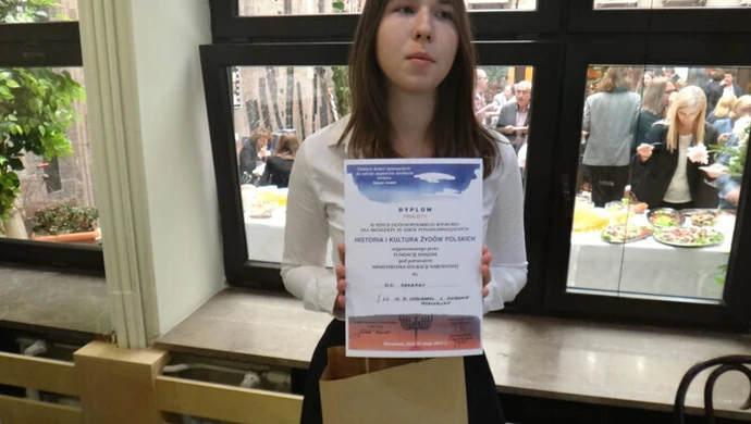 Olga Grabara z Piotrkowa finalistką konkursu "Historia i kultura Żydów polskich"