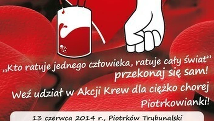 W piątek zbieramy krew dla piotrkowianki