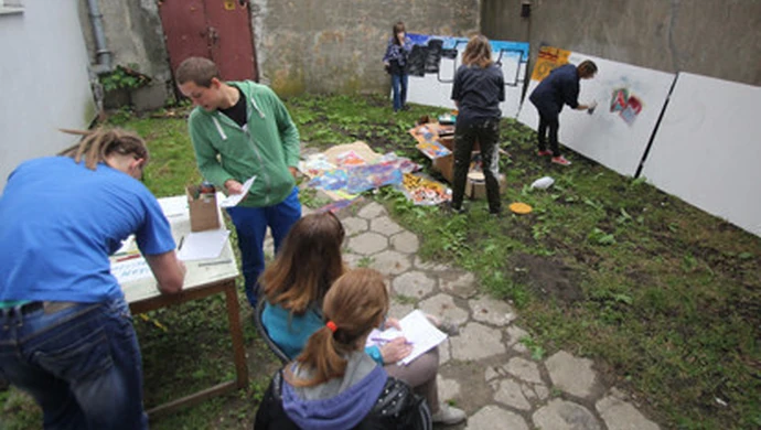 ŁDK zorganizował warsztaty Street Art'u w Piotrkowie