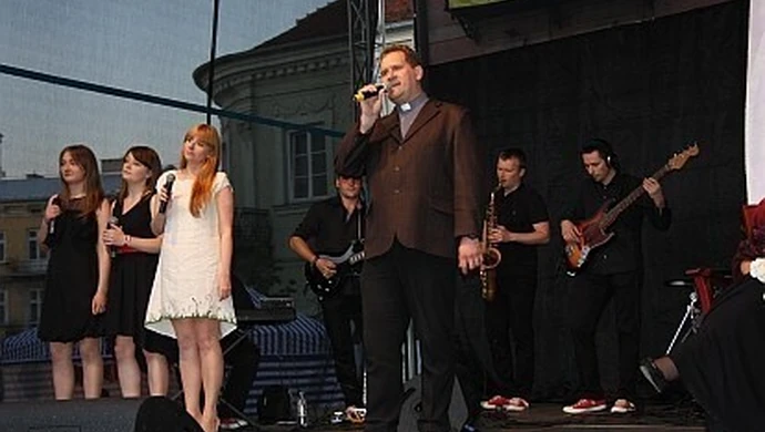 Małgośka, Roman i Stach na... imieninach Piotrków