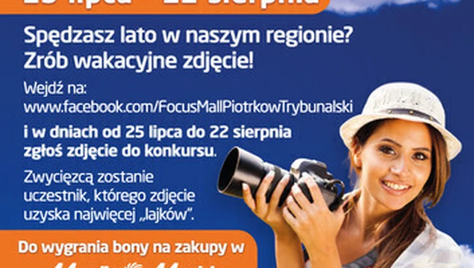 "Mój region, moje wakacje" - konkurs fotograficzny z Focus Mall