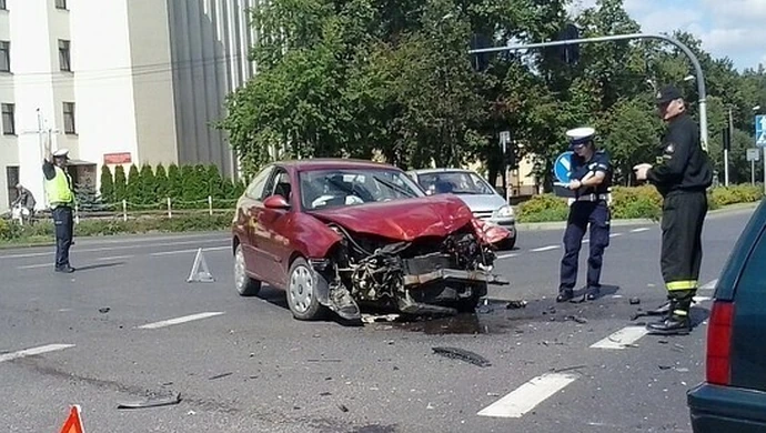 Na Słowackiego zderzyły się auta