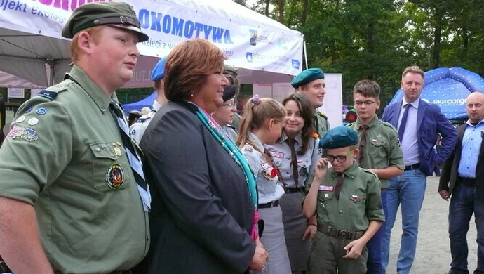 Piotrkowscy harcerze spotkali się z Anną Komorowską