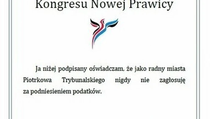 Obiecaj, że nie zagłosujesz za podwyżką podatków! 