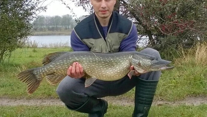 Ogromny szczupak z jeziora Bugaj
