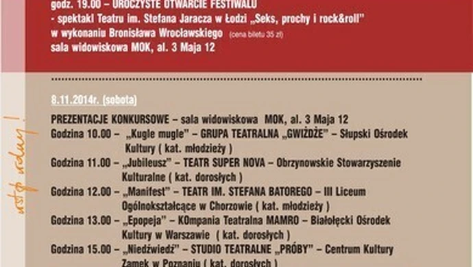 MOK zaprasza na „Trybunę Teatru” 