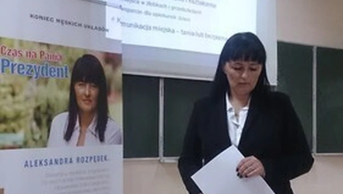 Aleksandra Rozpędek z wykładem na UJK