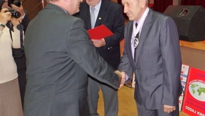 W Moszczenicy odznaczyli krwiodawców 