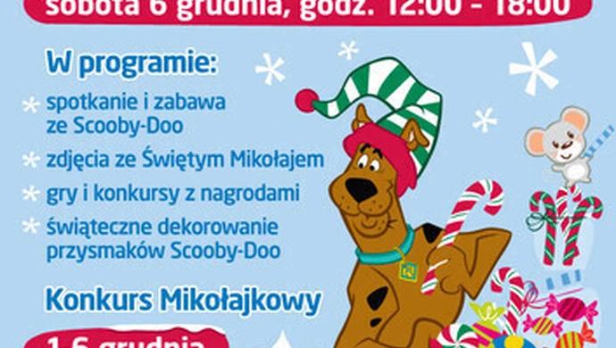 Mikołajki ze Scooby-Doo w Focus Mall