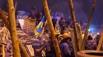 Barykady w Ivanofrankowsku 