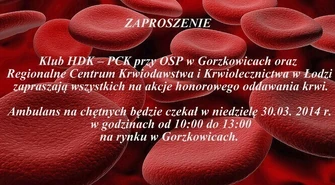 Już w niedzielę możesz oddać krew