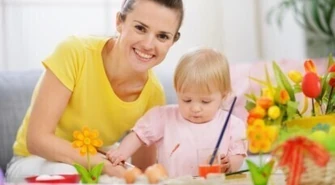 Wielkanocny talerzyk dziecka