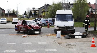 Dwaj kierowcy ranni w wypadku