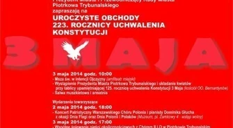 223. rocznica Uchwalenia Konstytucji 3 Maja &#8211; piotrkowskie obchody