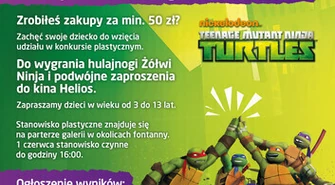 Konkurs plastyczny "Wielkie przygody Żółwi Ninja" w Focus Mall