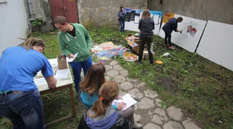 ŁDK zorganizował warsztaty Street Art'u w Piotrkowie
