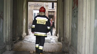 Pożar w kamienicy w al. 3 Maja