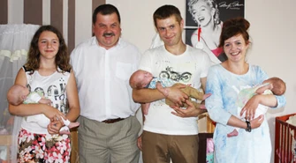 Trojaczki w gminie Rozprza