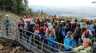 Gimnazjaliści pojechali w Góry Świętokrzyskie 