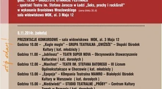 MOK zaprasza na &#8222;Trybunę Teatru&#8221; 
