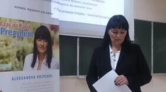 Aleksandra Rozpędek z wykładem na UJK