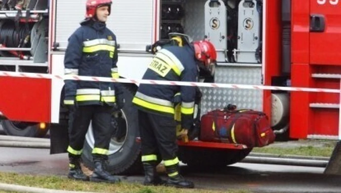 Pożar w Piomie Odlewni 