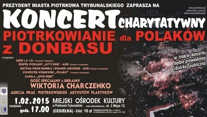 Piotrkowianie dla Polaków z Donbasu 