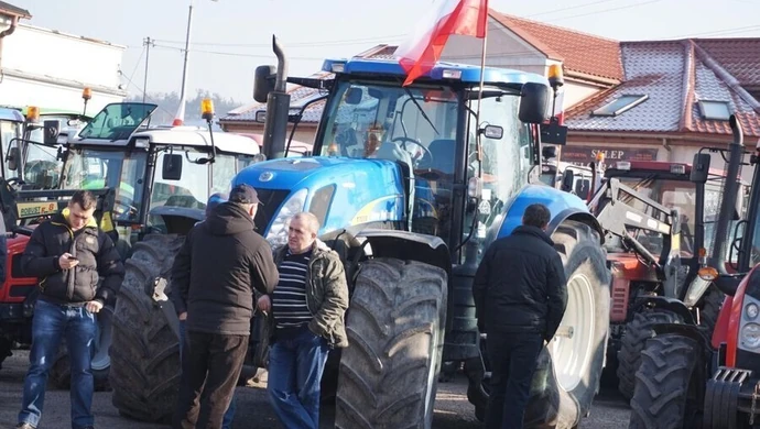 Rolnicy dotarli do Piotrkowa