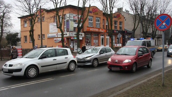 Kolizja w centrum Piotrkowa