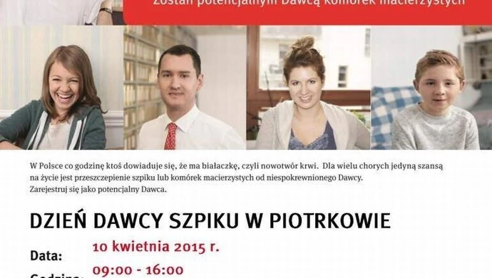 Dzień Dawcy Szpiku w Piotrkowie