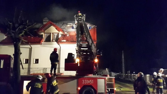 Pożar w Zielonym Gościńcu we Włodzimierzowie [ZDJĘCIA]