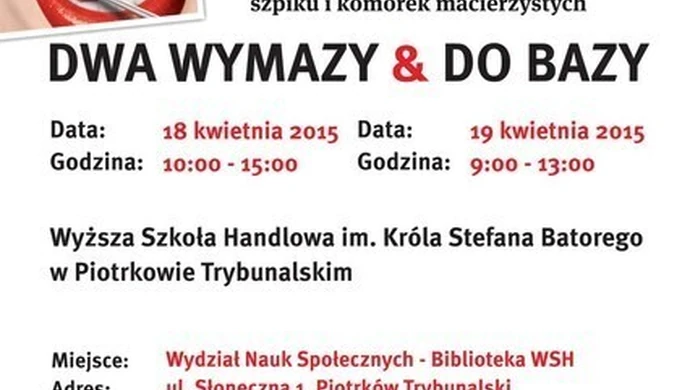 Wspólnie przeciw białaczce - akcja w WSH 