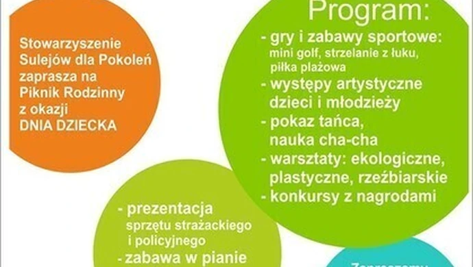 Zapraszamy na Piknik Rodzinny w Sulejowie 