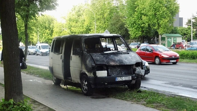  Armii Krajowej: Spłonął volkswagen 