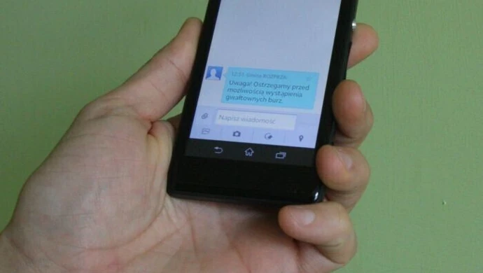 Będziemy dostawać SMS-y z ostrzeżeniami 