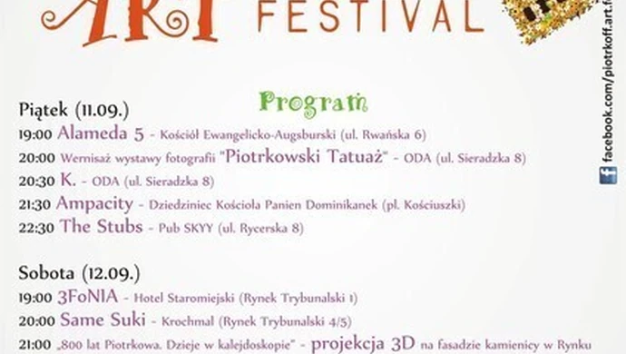 PiotrkOFF Art Festival 2015 coraz bliżej 