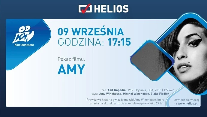 Kino Konesera zaprasza na film &#8222;Amy&#8221;