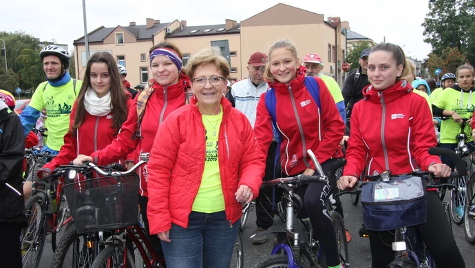 Rajd rowerowy z marszałek Radziszewską